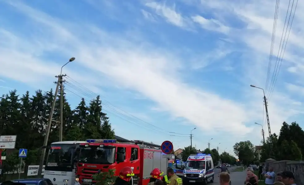Wypadek na ul.Kościuszki w Pułtusku