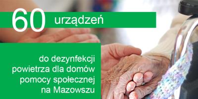 Sejmik zgodził się na zakup sprzętu do dezynfekcji dla 60 DPS-ów – w tym 7 placówek z subregionu ciechanowskiego
