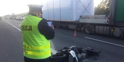 Młody motocyklista poniósł śmierć na miejscu!