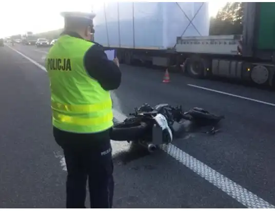 Młody motocyklista poniósł śmierć na miejscu!