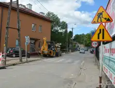 Prace remontowe na ul. Traugutta w Pułtusku