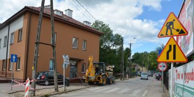 Prace remontowe na ul. Traugutta w Pułtusku