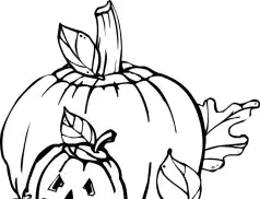 Kolorowanka Halloween - Straszne dynie
