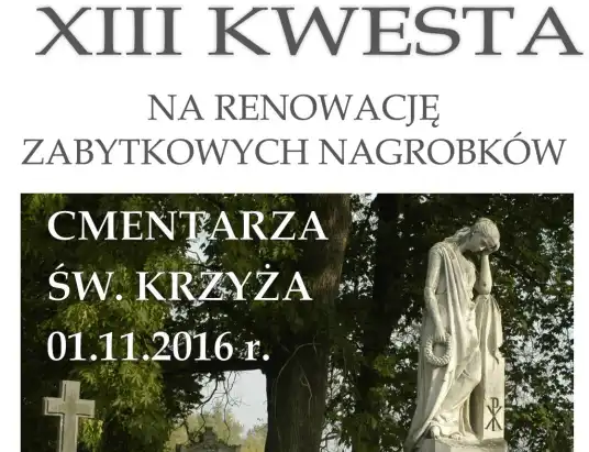 XIII Kwesta na Cmentarzu Świętego Krzyża w Pułtusku