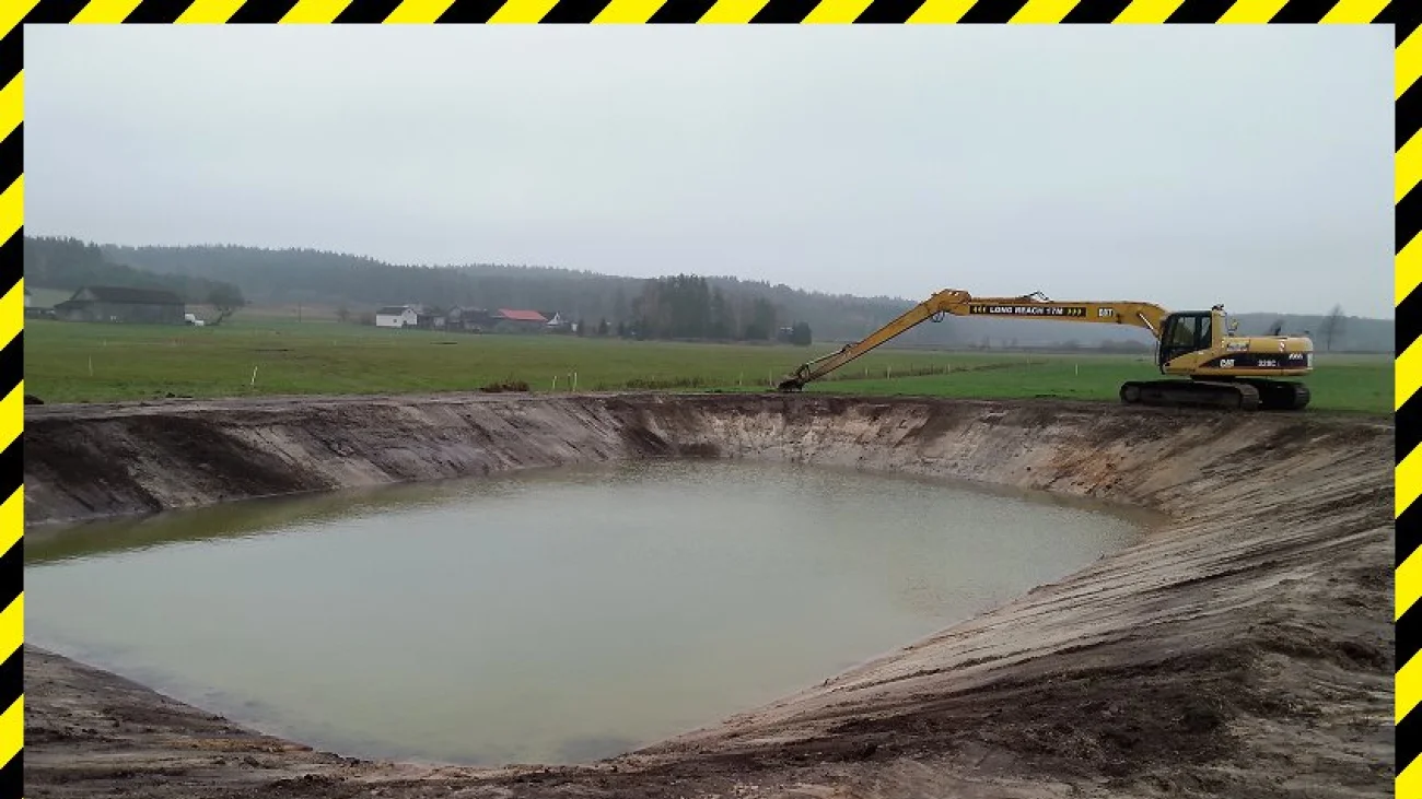 WYKOPY I ODMULANIE STAWÓW,ROBOTY ZIEMNE