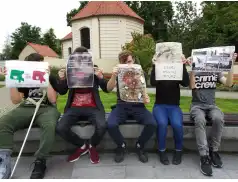 Nigdy więcej wojny - niestandardowe techniki wykonania plakatów przez uczniów z pułtuskiego Prusa