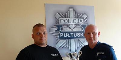Pułtuscy policjanci zajęli drugie miejsce w zawodach strzeleckich