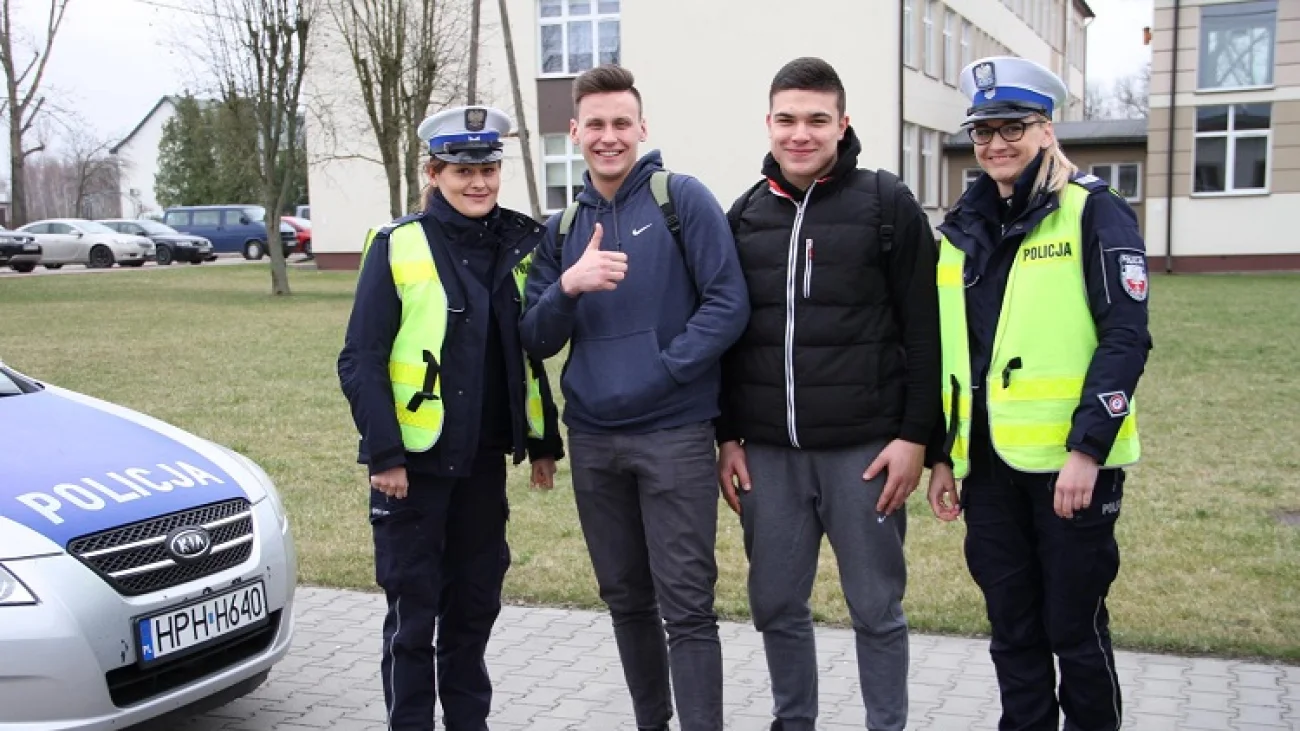 Trzeźwy umysł - Bezpieczna jazda - spotkanie z uczniami Zespołu Szkół z Golądkowa