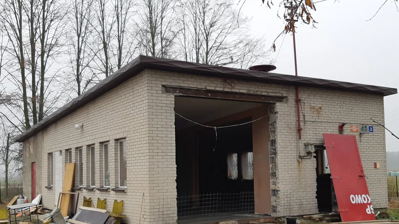Remont remizy OSP w Rębkowie