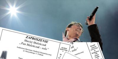 Rozwiązanie konkursu : Wygraj bilety na koncert Macieja Maleńczuka!
