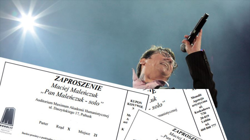 Rozwiązanie konkursu : Wygraj bilety na koncert Macieja Maleńczuka!