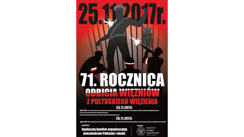 Odbicie więźniów z pułtuskiego więzienia - 71 rocznica już 25 listopada!
