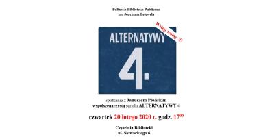 Spotkanie z Januszem Płońskim w Pułtusku. Współautorem scenariusza serialu "Alternatywy 4".