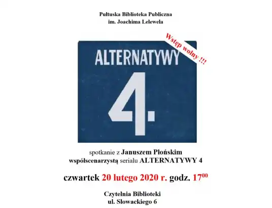 Spotkanie z Januszem Płońskim w Pułtusku. Współautorem scenariusza serialu 