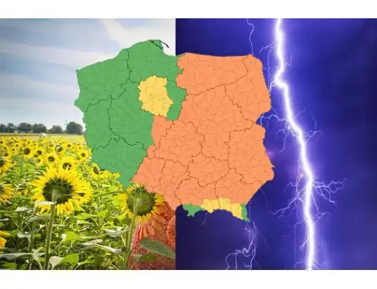 Alarm IMGW. Upał i silne burze z gradem nad Mazowszem