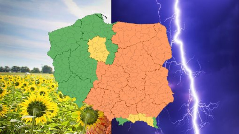 Alarm IMGW. Upał i silne burze z gradem nad Mazowszem