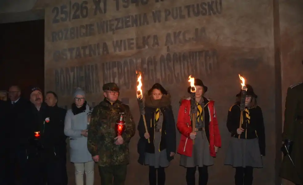 Uroczystości 72. rocznicy odbicia z więzienia w Pułtusku żołnierzy niezłomnych