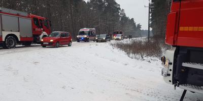 Dachowanie na trasie Psary - Pułtusk