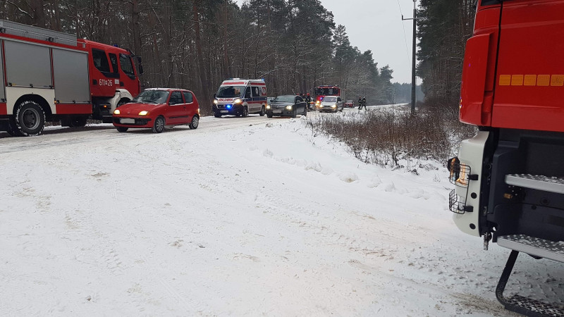 Dachowanie na trasie Psary - Pułtusk