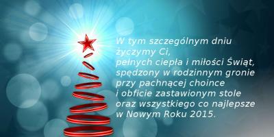 Wesołych Świąt i Szczęśliwego Nowego Roku 2015